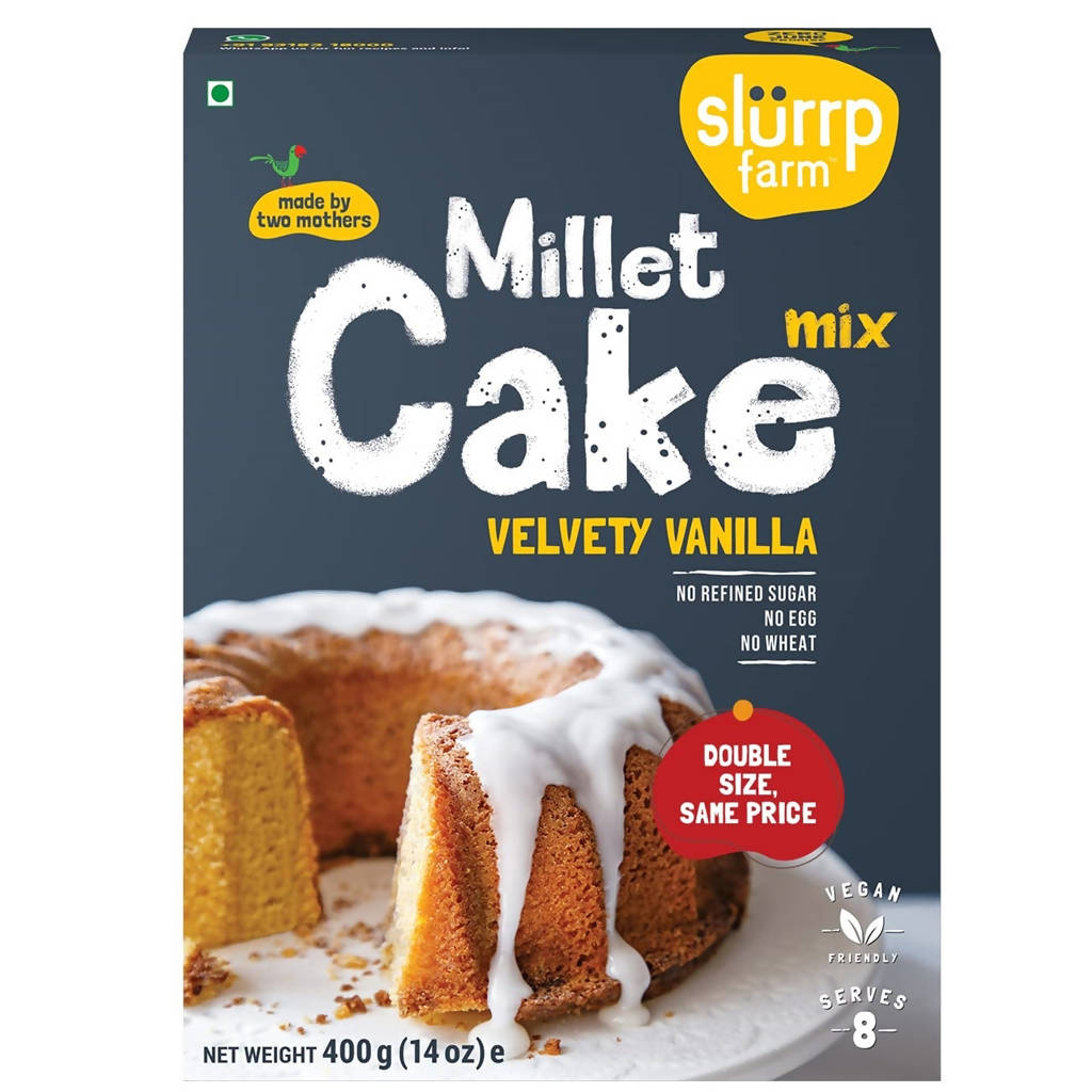 Slurrp Farm Velvety Vanilla Millet Cake Mix
