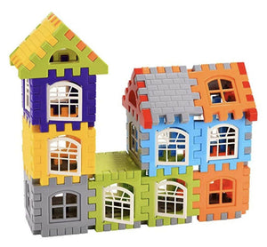 Kipa Multi Colored 120 Pieces Mega Jumbo Happy Home House Building Block with Attractive Windows and Smooth Rounded Edges Blocks Game Fun - Distacart