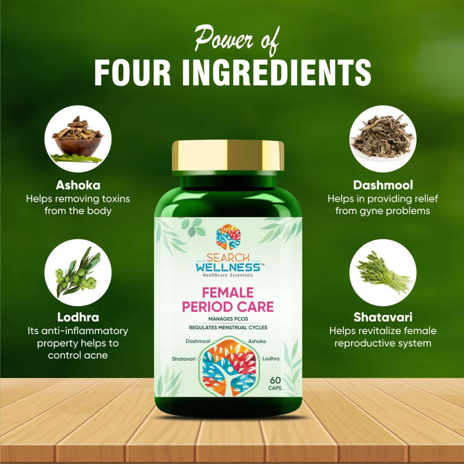 Search Wellness Female Period Care Capsules - Distacart