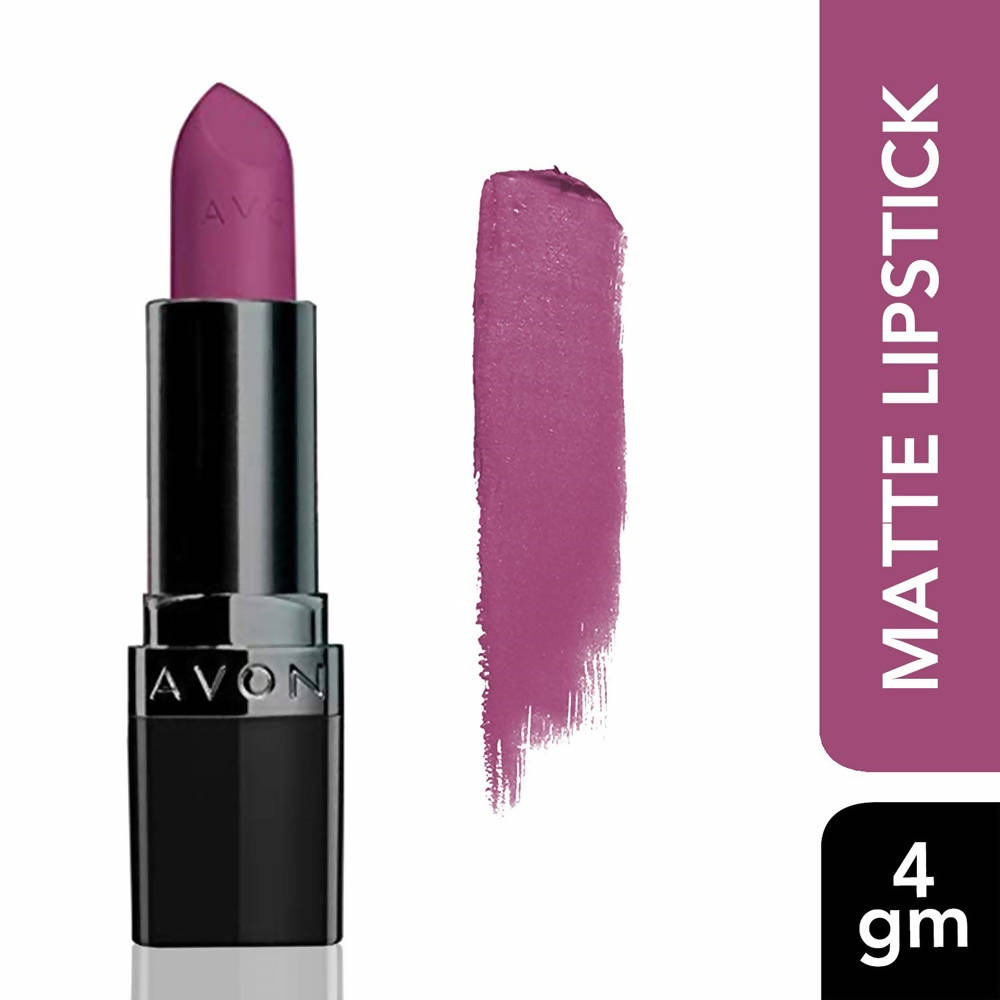 Avon True Color Perfectly Matte Lipstick - Hot Plum - Distacart