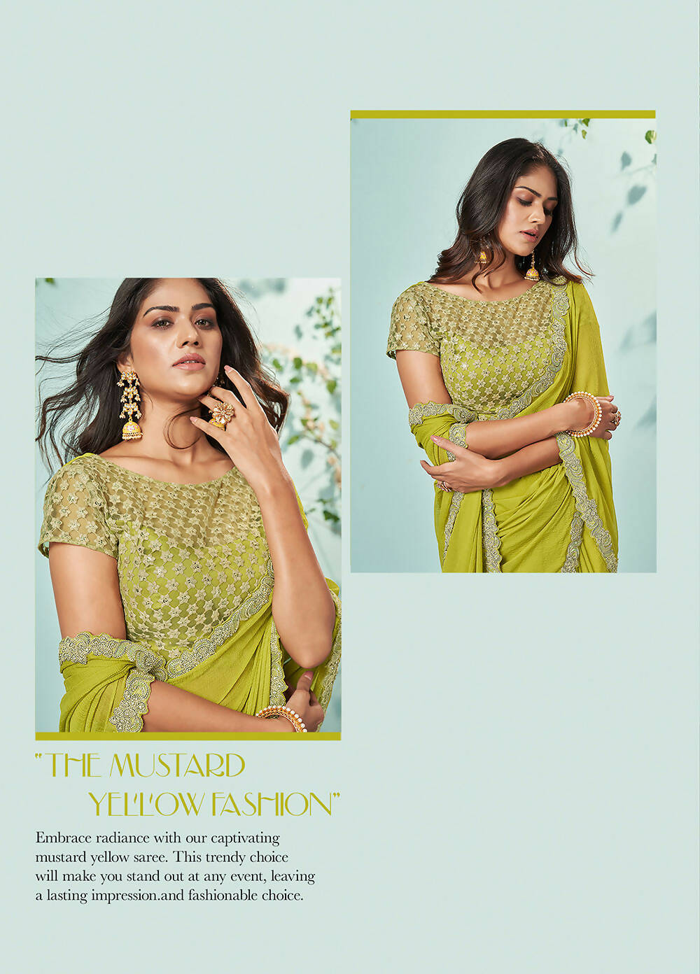 Green Barbarie Chiffon Solid Saree With Unstitched Blouse Piece - Norita Ikshita - Distacart