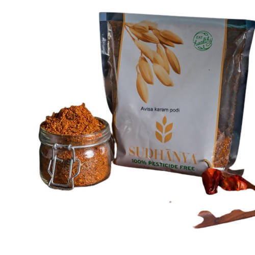Sudhanya Organic Avisa Karam Podi (Flax Seeds Powder) - Distacart