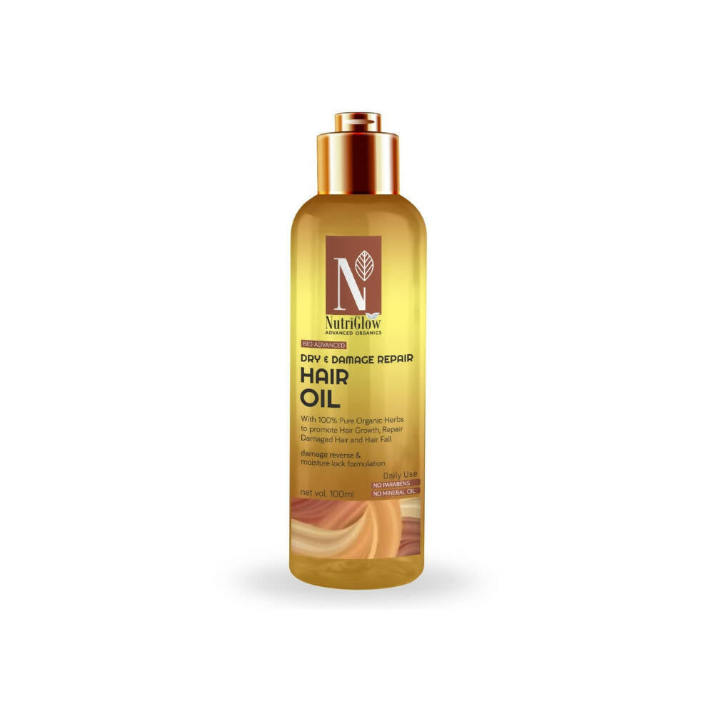 NutriGlow Advanced Organics Bio Advanced Dry and Damage Repair Hair Oil - Distacart