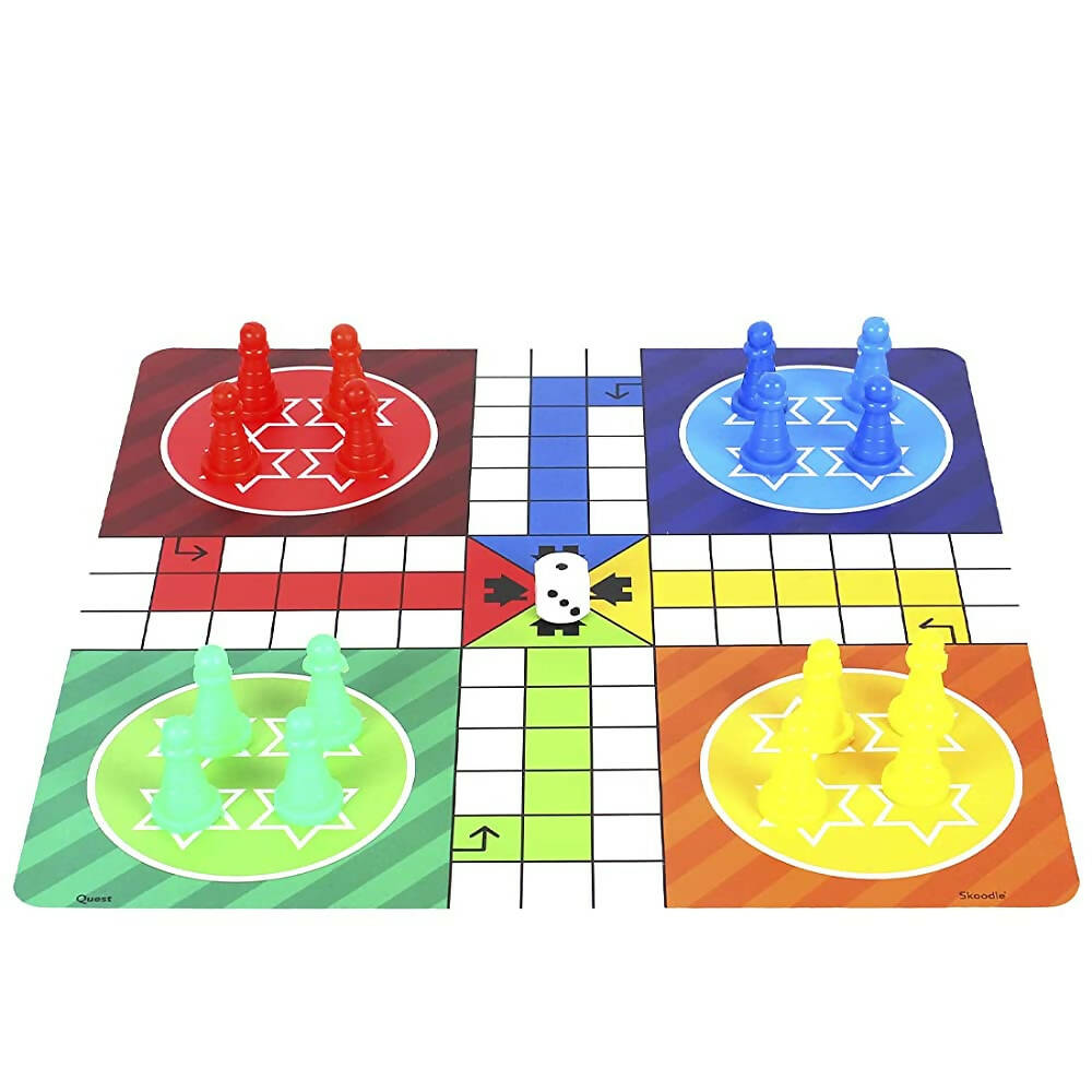 Large Ludo Board Games Family Kids Adults Fun Game Ludo Pawns