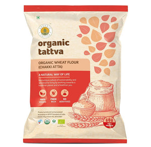 Organic Tattva Whole Wheat Flour (Chakki Atta)