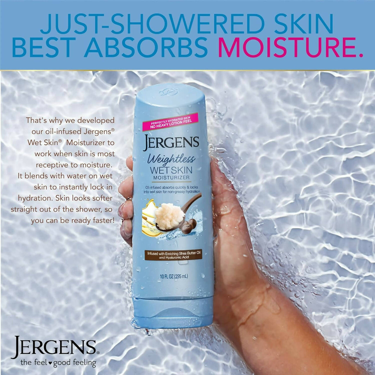 Jergens Wet Skin Moisturizer With Enriching Shea Oil - Distacart