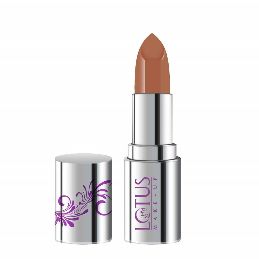 Lotus Makeup Ecostay Butter Matte Lip Color Earthy Amber, Brown (4 Gm) - Distacart