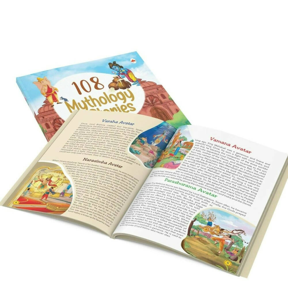 108 Indian Mythology Stories (Illustrated) - Story Book For Kids - Distacart