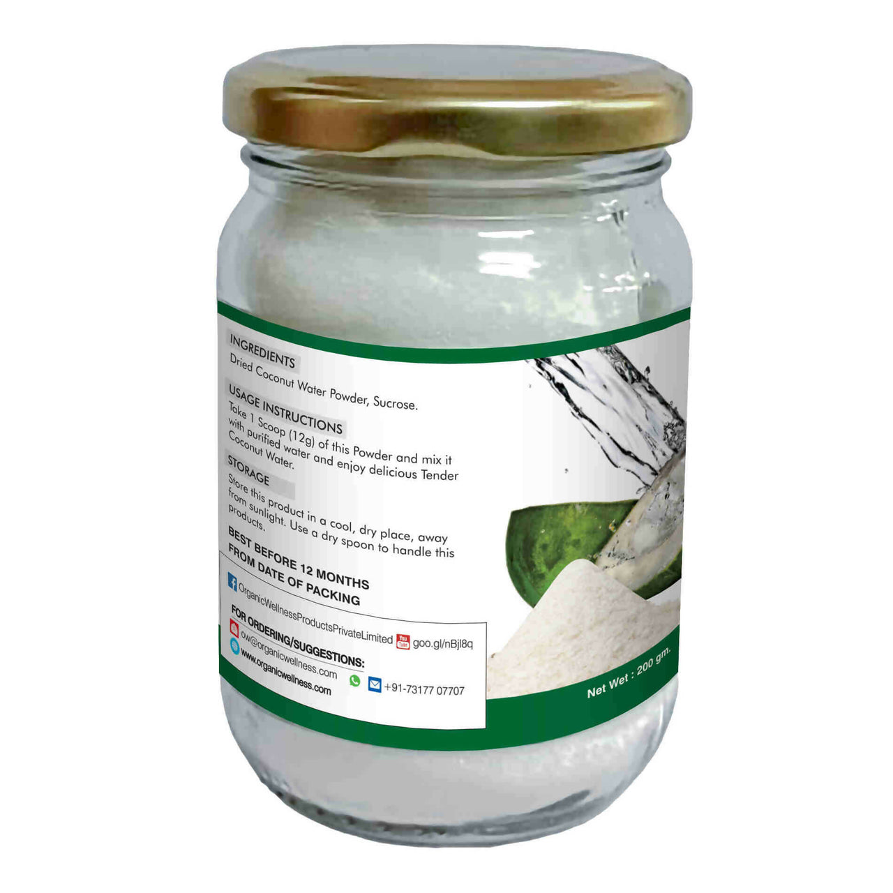 Organic Wellness Coconut Water Powder - Distacart