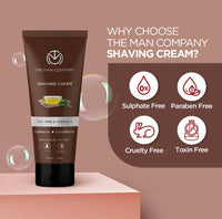 Thumbnail for The Man Company Shaving Cream Tea Tree & Vitamin E - Distacart