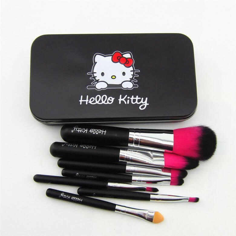 Favon Pack of 7 Hello Kitty Professional Makeup Brushes with Case - Distacart