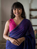 Thumbnail for Suta Purple Woven Design Pure Cotton Saree - Distacart
