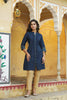 Juniper Women's Blue Cotton Flex Printed A-Line Kurta - Distacart