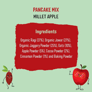 Timios Apple Millet Pancake with Cocoa Ingredients