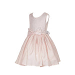 Thumbnail for Asmaani Baby Girl's Peach Color Satin Knee Length Frock (AS-DRESS_22007) - Distacart