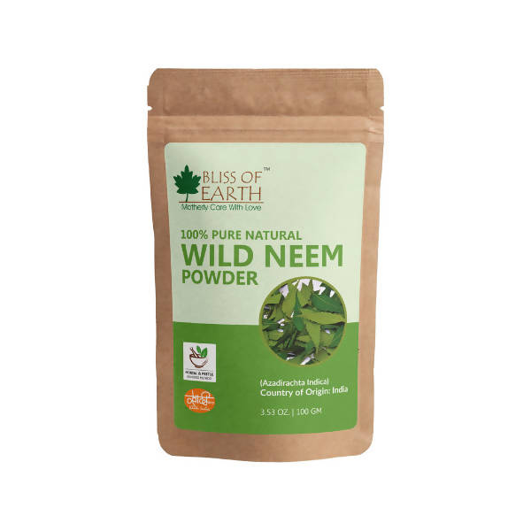 Bliss of Earth 100% Pure Natural Wild Neem Powder - Distacart