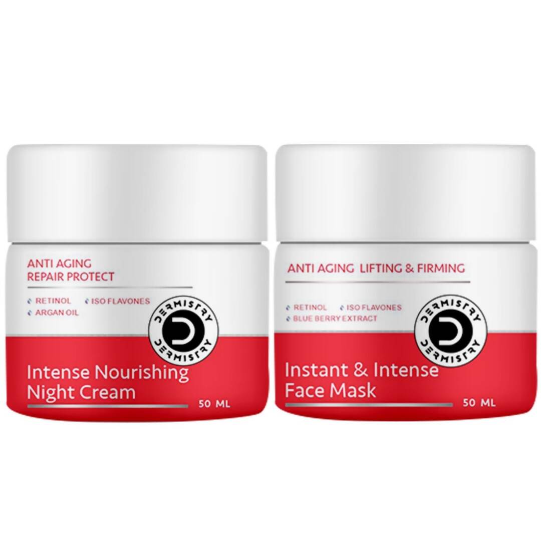 Dermistry Anti Aging Intense Nourishing Night Cream & Instant Intense Face Mask - Distacart
