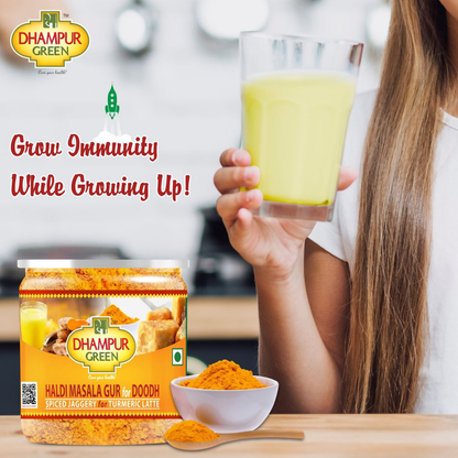 Dhampur Green Haldi Masala Gur for Doodh - Distacart