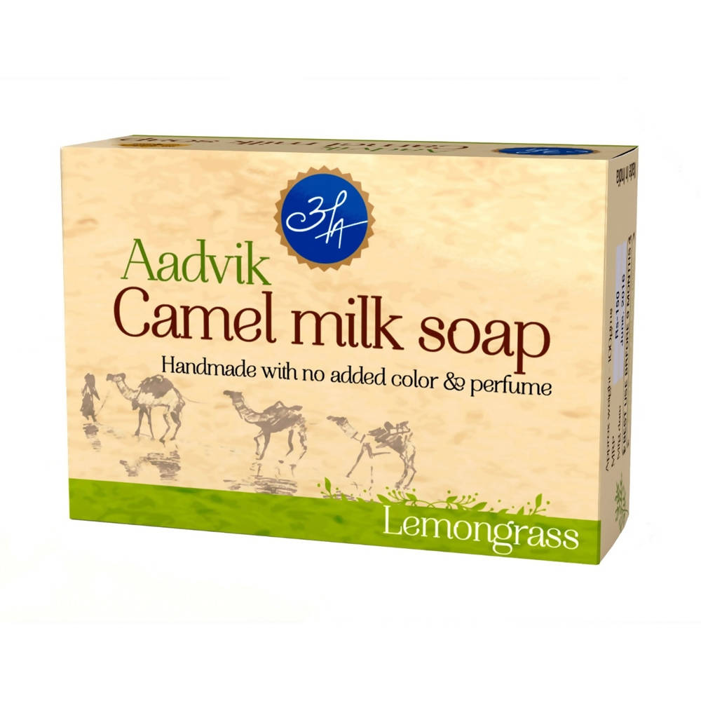 Aadvik Camel Milk Soap - Lemongrass Essential Oil