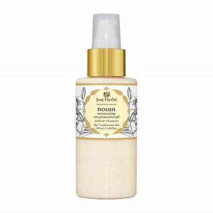 Just Herbs No Sun Jojoba-Wheatgerm Moisturizing Sun Protection Gel - Distacart