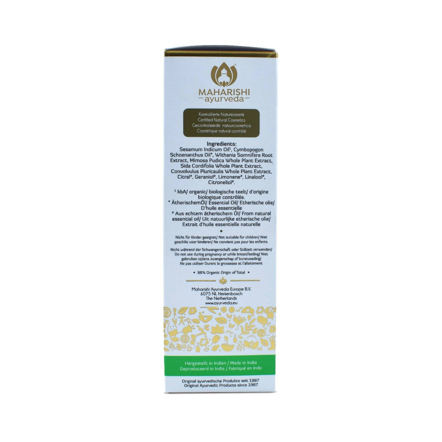 Maharishi Ayurveda Vata Massage Oil - Distacart