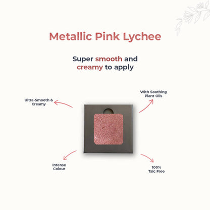 Disguise Satin Smooth Eyeshadow Squares - Metallic Pink Lychee 207 - Distacart