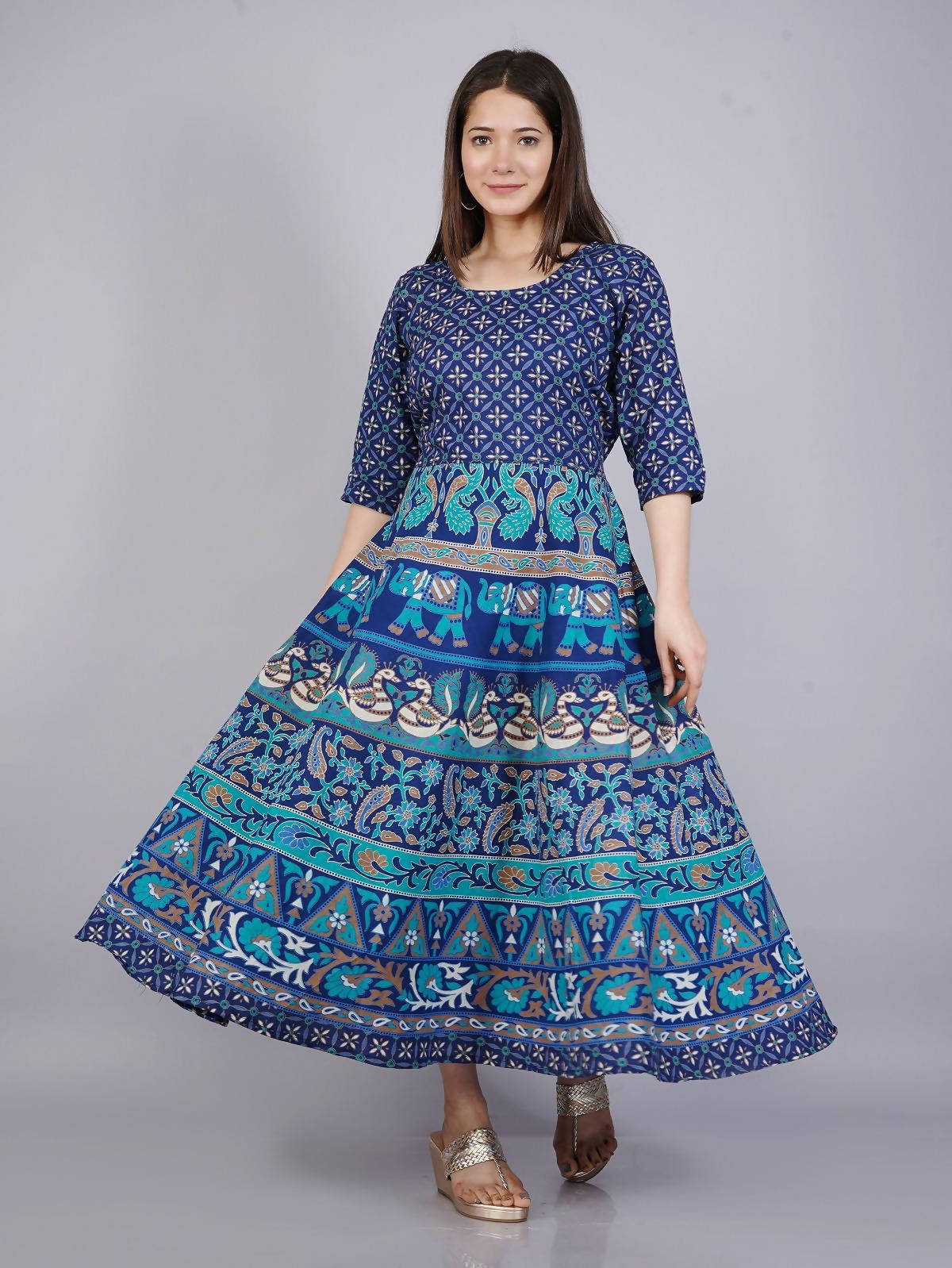 Vamika Multicolor Cotton Printed Party/Casual Wear Kurti (GAM15K)