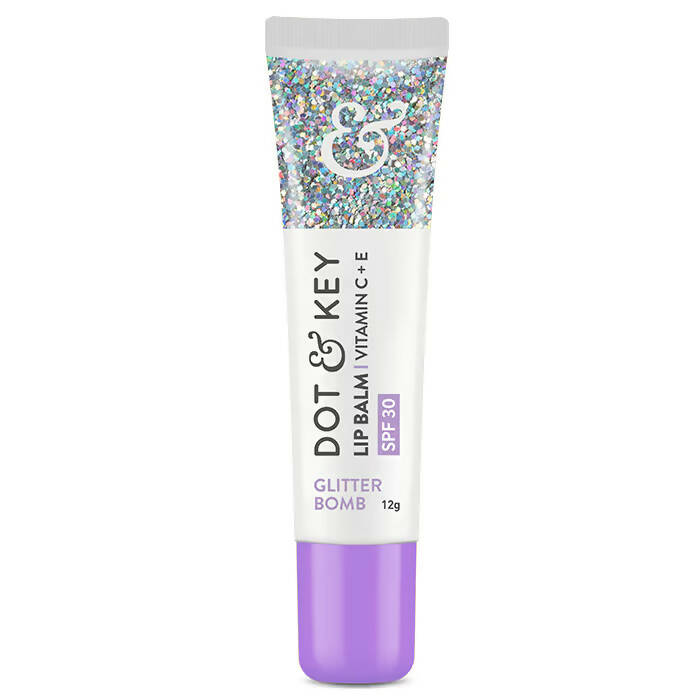 Dot & Key Glitter Bomb Lightweight Vitamin C + E & SPF 30 PA+++ Lip Balm - Distacart