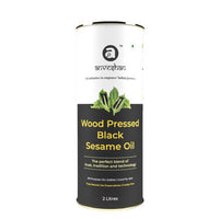 Thumbnail for Anveshan Wood Pressed Black Sesame Oil - 1L