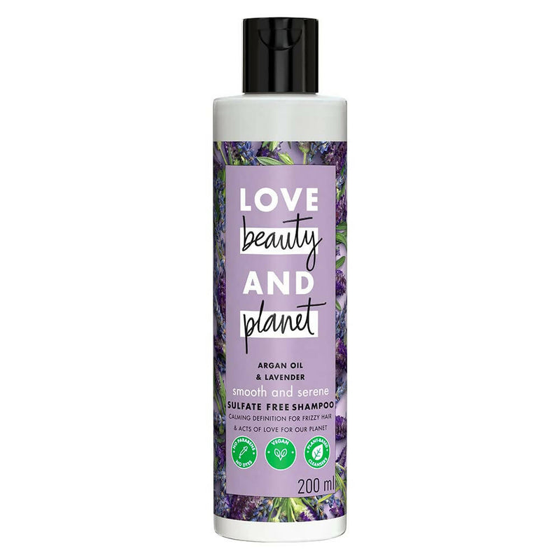 Love Beauty And Planet Argan Oil And Lavender Sulfate Free Smooth And Serene Shampoo - Distacart