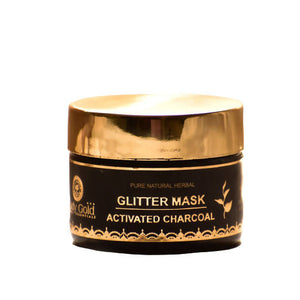 Body Gold Glitter Mask - Activated Charcoal Peel Off