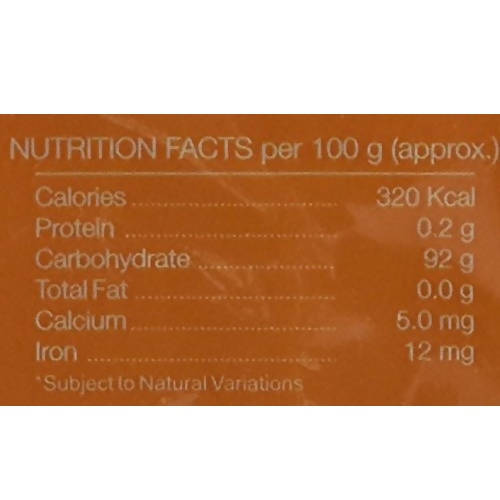 Pure & Sure Organic Jaggery Nutrition Facts