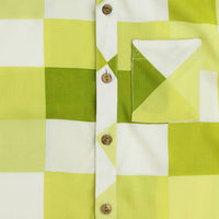 Thumbnail for Lil Drama Sassy Boho Boys Green Printed Shirt from the sibling collection - Distacart