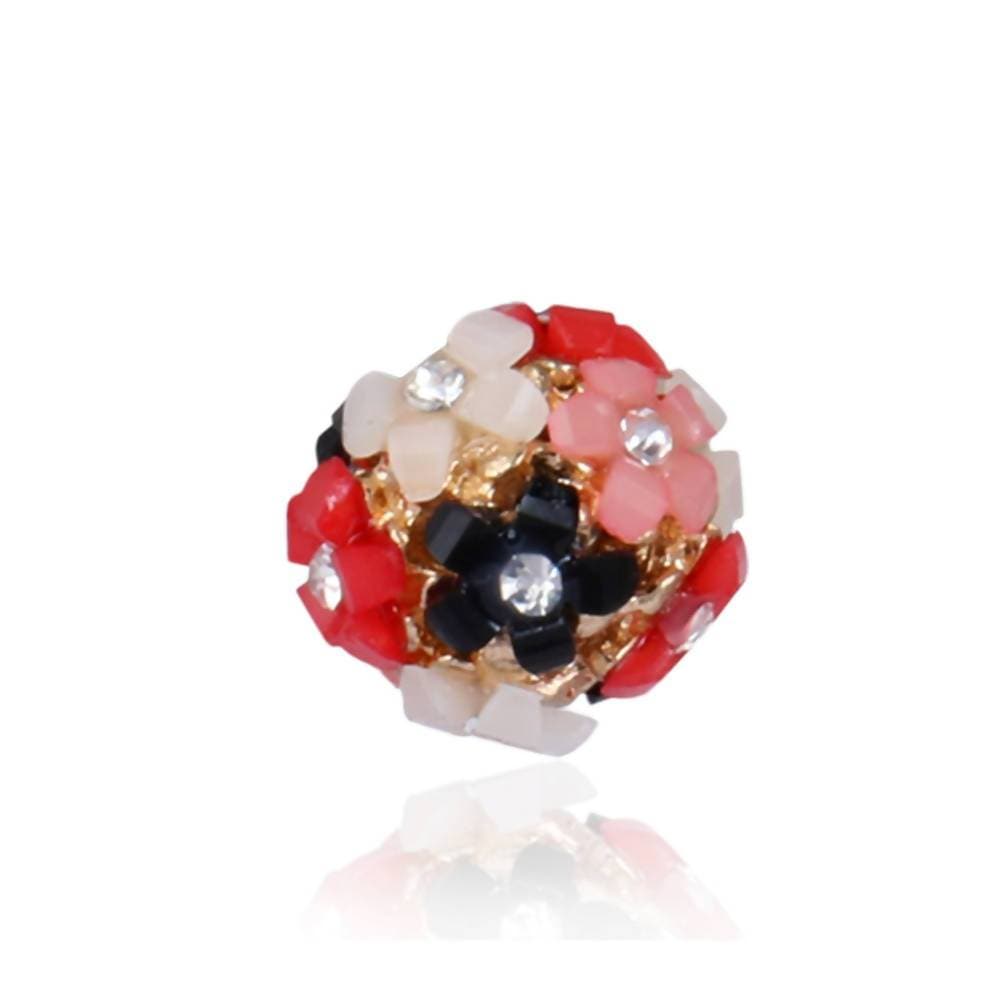 Trendoo Jewelry Gold Plated Stylish Fancy Party Wear Multi Color Studs