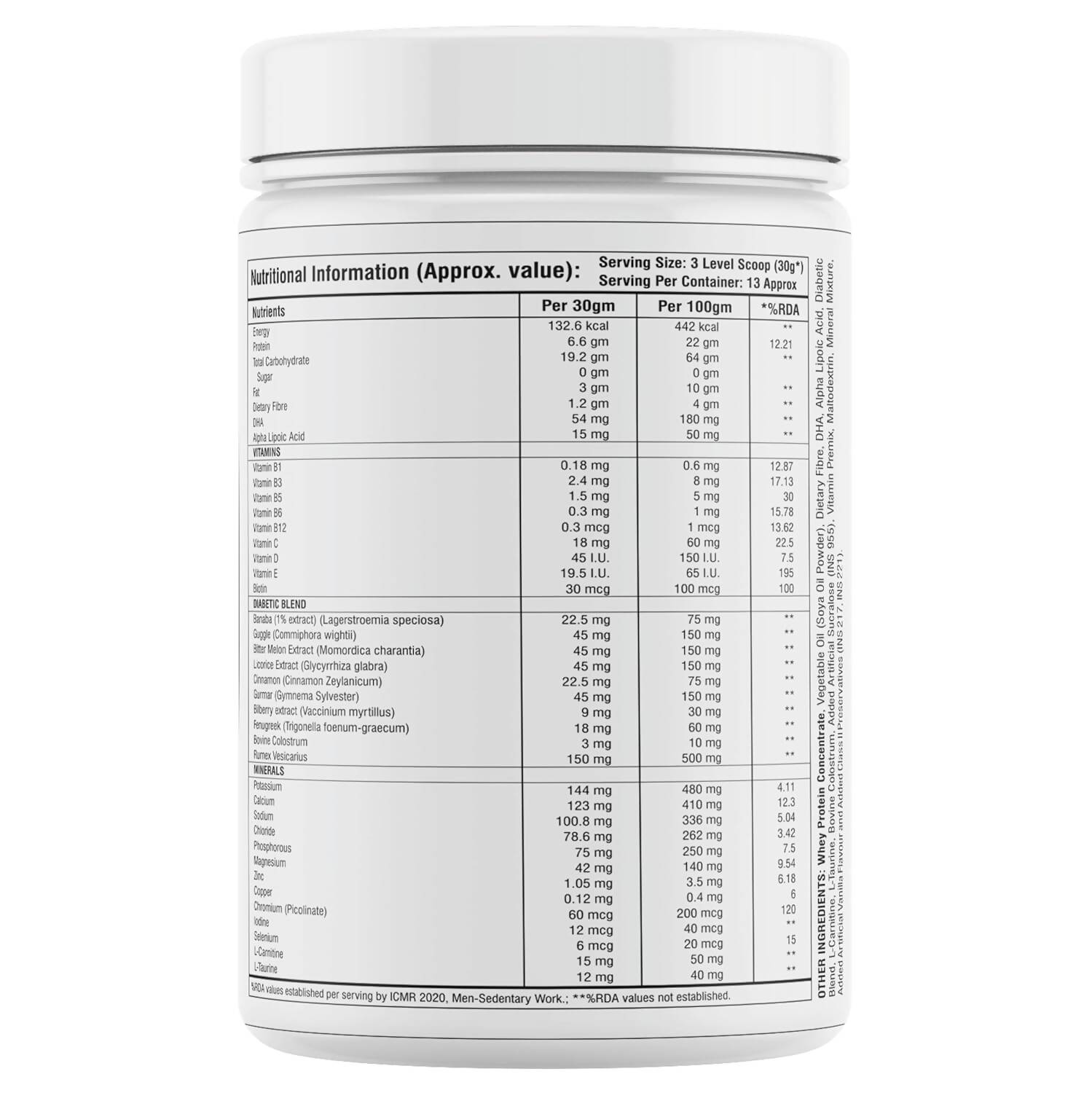 Floral Nutrition Diabetes Care Vanilla Flavor - Distacart