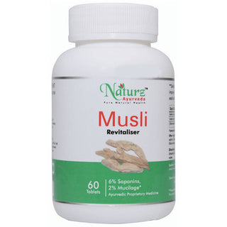 Naturz Ayurveda Musli Revitaliser Tablets - Distacart