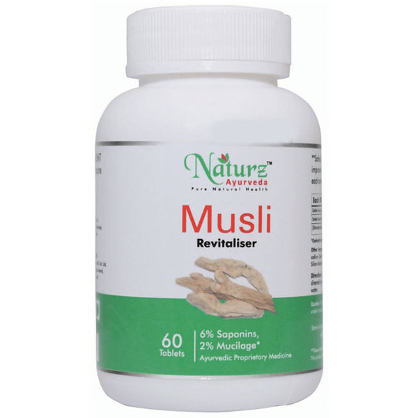 Naturz Ayurveda Musli Revitaliser Tablets - Distacart