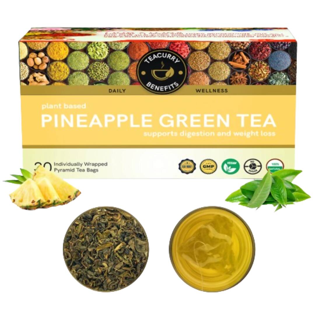 Teacurry Pineapple Green Tea Bags - Distacart