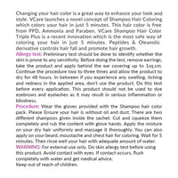 Thumbnail for VCare Shampoo Hair Color Triple Plus - Black Color