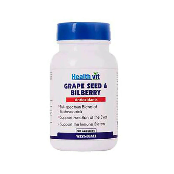 Healthvit Grape Seed And Bilberry Capsules - Distacart