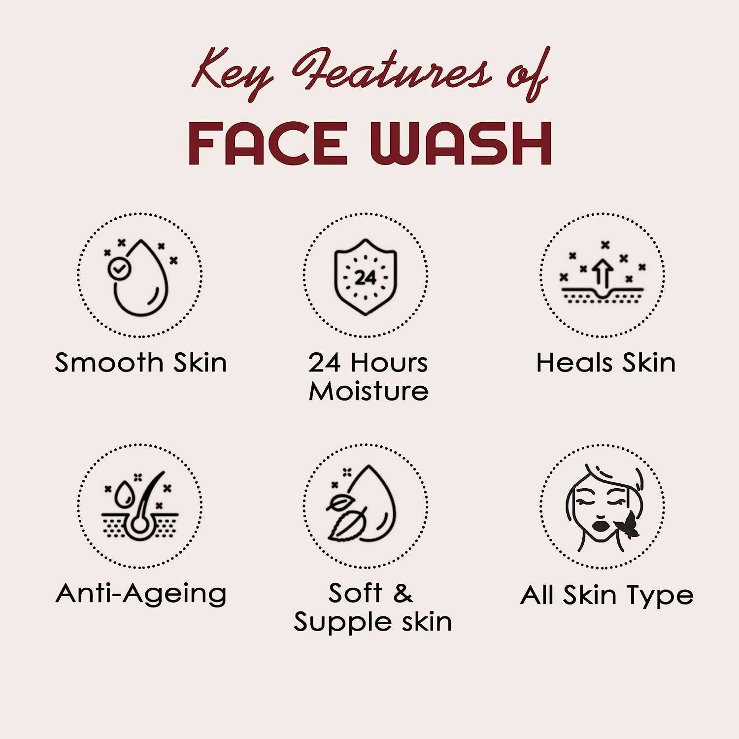 NutriGlow Advanced Organics Red Wine Face Wash - Distacart