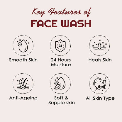 NutriGlow Advanced Organics Red Wine Face Wash - Distacart