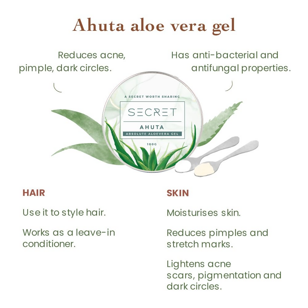 The Secret Hair Care Ahuta Absolute Aloevera Gel - Distacart
