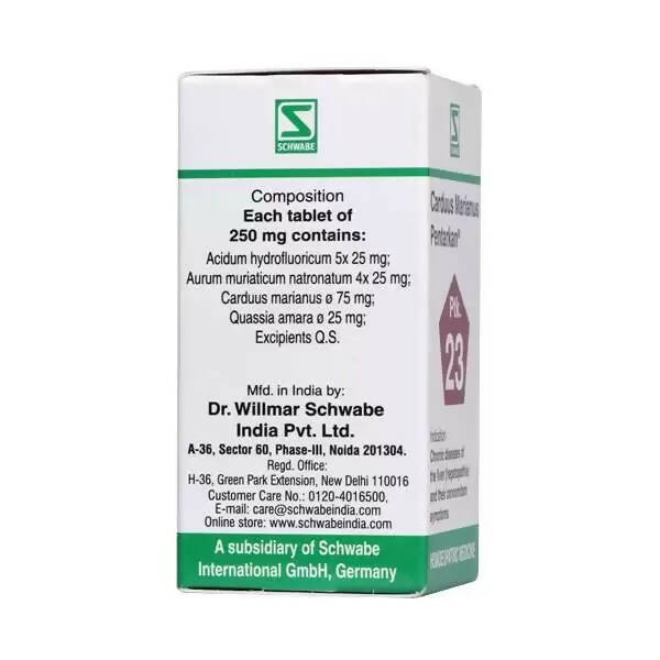 Dr. Willmar Schwabe India Carduus Marianus Pentarkan Ptk 23 Tablets - Distacart