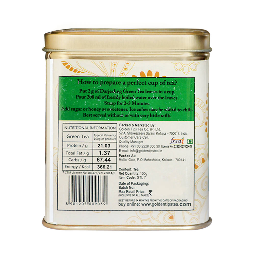 Golden Tips Green Tea - Tin Can - Distacart