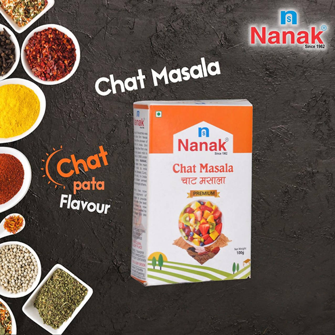 Nanak Premium Chat Masala,100g - Distacart