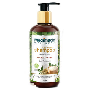 Medimade Wellness Volumizing Hair Growth Rice Water Shampoo - Distacart