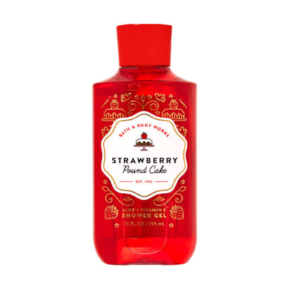 Bath & Body Works Strawberry Pound Cake Aloe + Vitamin E Shower Gel