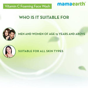 Mamaearth Vitamin C Foaming Face Wash Suitable For