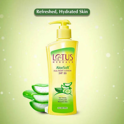 Lotus Herbals Aloesoft Daily Body Lotion - Distacart